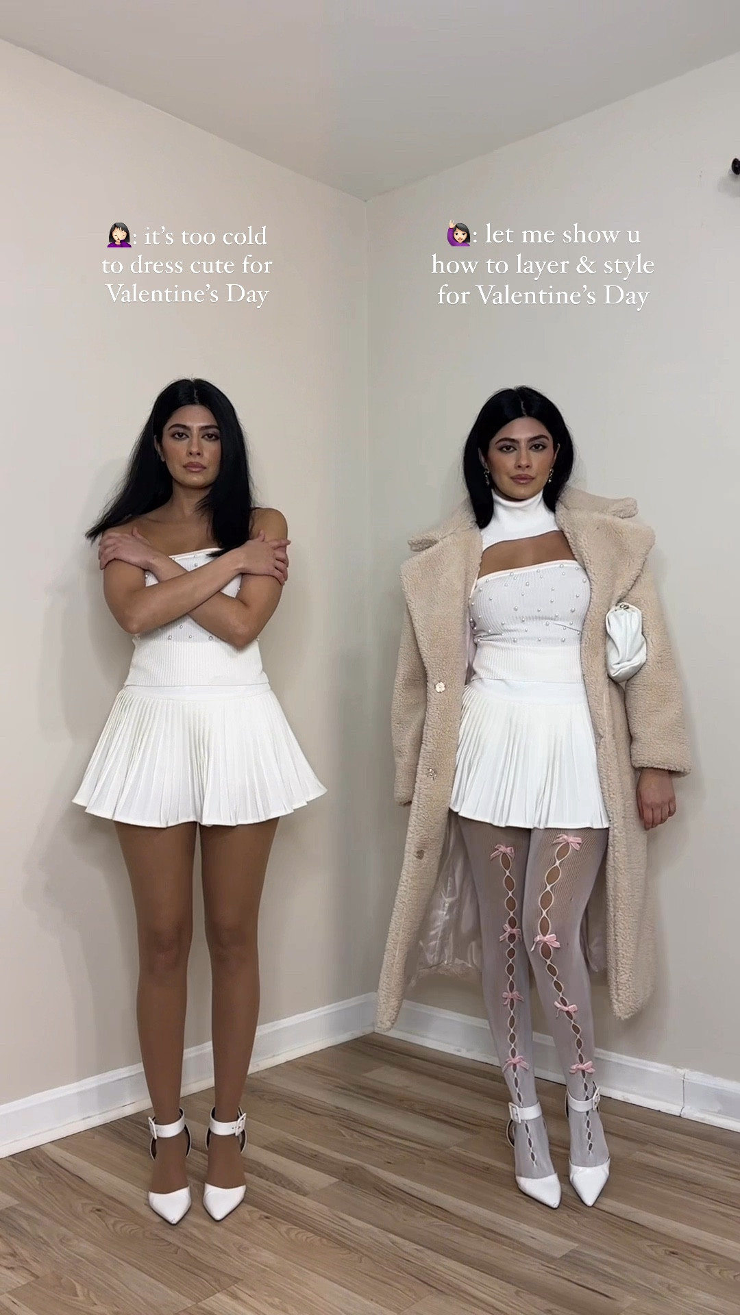 Valentine's Day Outfit, #winteroutfits #winterstyle #stylingtips #fashionhacks #falloutfit #autumnstyle #falltrends #autumnoutfit #howtostyle #valentinesday #miniskirts #tights #layering #femininestyle #explore #whattowear how to style valentine’s day for winter, styling mini skirt outfits, how to layer for winter, winter fashion, cozy winter outfit, layering hacks, layering outfits for winter, styling outfits, outfit ideas, winter transitional outfit, outfit inspo, elevated outfit, wearing vs styling

#LTKSaleAlert #LTKStyleTip #LTKPetite