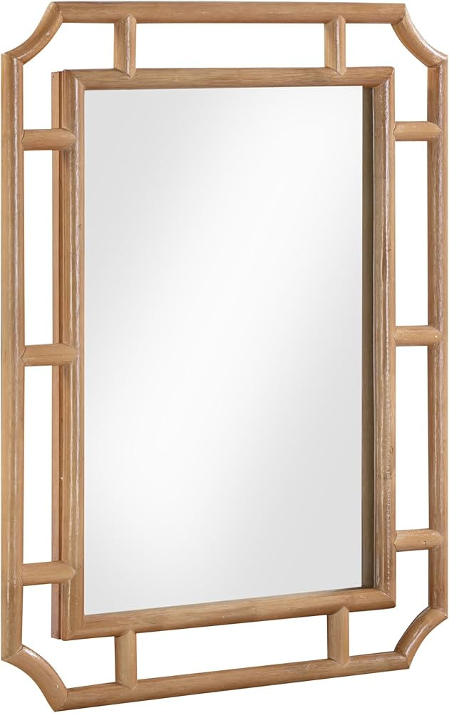 Tov Furniture Cienna Natural Rattan Wall Mirror | Amazon (US)