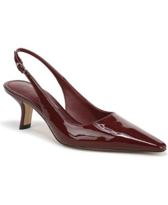 Sam Edelman Women's Bianka Slingback Kitten-Heel Pumps - Cappucino Suede | Macy's