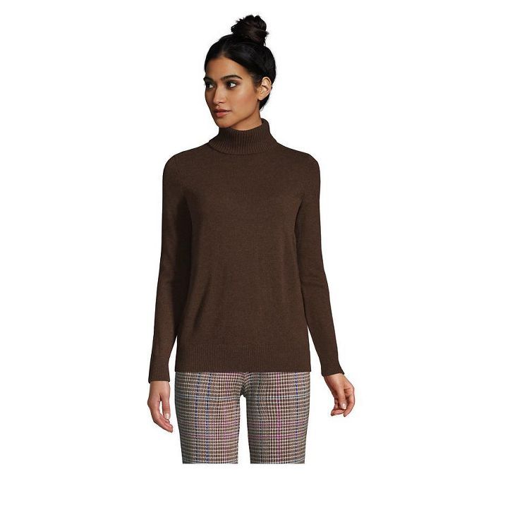 Lands' End Women's Cashmere Turtleneck Sweater | Target
