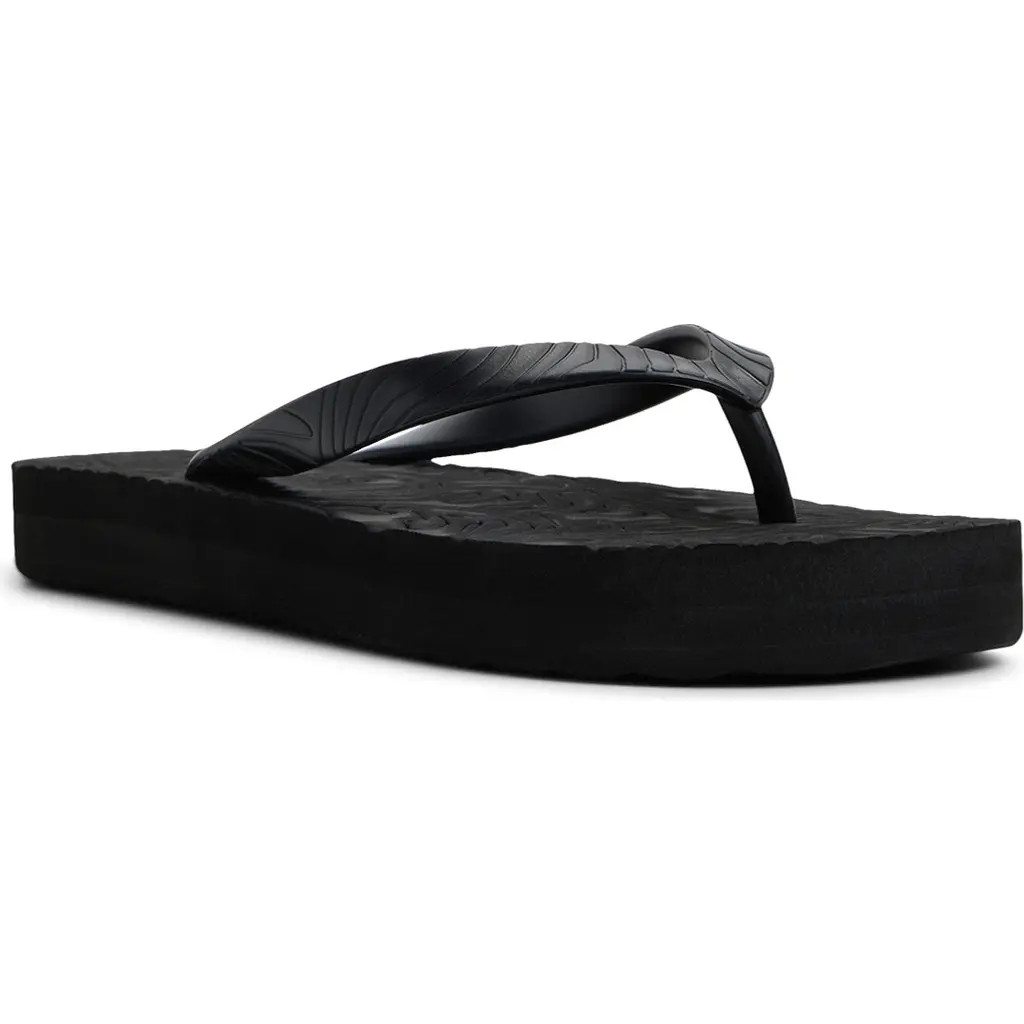 Roxy Beach Up Platform Flip Flop in Black at Nordstrom Rack, Size 10 | Nordstrom Rack