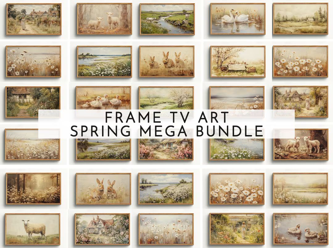 Samsung Frame TV Art Set Spring Bundle 60 Files Included Frame TV Art Spring Easter Frame TV Art ... | Etsy (US)