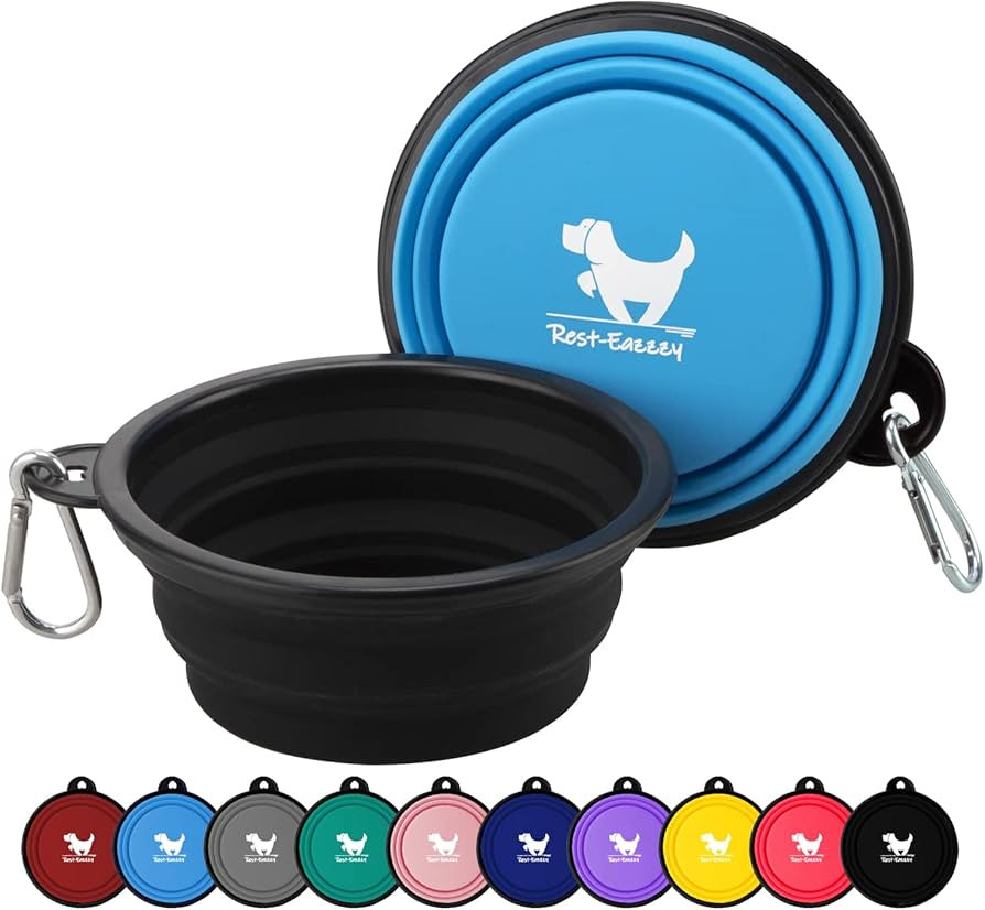 Collapsible Dog Bowls for Travel, 2-Pack Dog Portable Water Bowl for Dogs Cats Pet Foldable Feedi... | Amazon (US)