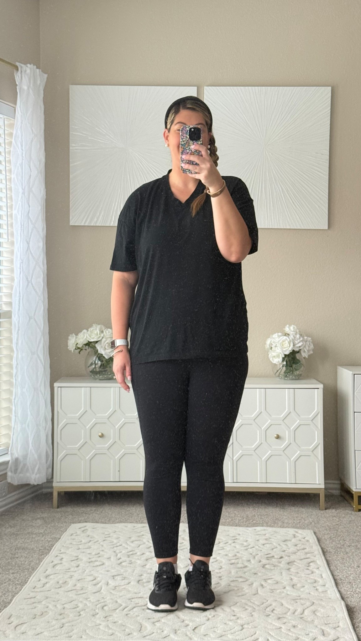 Mom Weekend Uniform That Makes Life Easier
Simple, comfy, and affordable - this weekend uniform makes running from sports to errands effortless. My go-to black tee long enough for arms, high waisted leggings with pockets, comfortable sneakers socks, and mini black golf backpack.

mom outfit, weekend uniform, midsize style, plus-size fashion, everyday basics, black leggings outfit, mom-friendly style, fall outfit, summer to fall transition, easy simple outfit, throw on and go 

#CommissionsEarned
#MomUniform
#WeekendOutfit
#EverydayOutfit
#PlusSizeStyle
#MidsizeStyle
#OOTDMom
#MomLifeStyle

#LTKPlusSize #LTKMidsize #LTKFindsUnder50