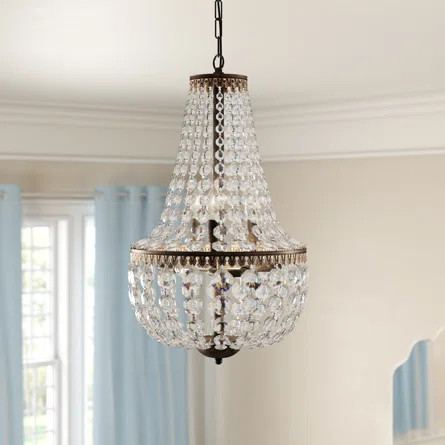 Willa Arlo Interiors Dasheil 6 - Light Unique / Statement Empire Chandelier with Crystal Accents | Wayfair North America