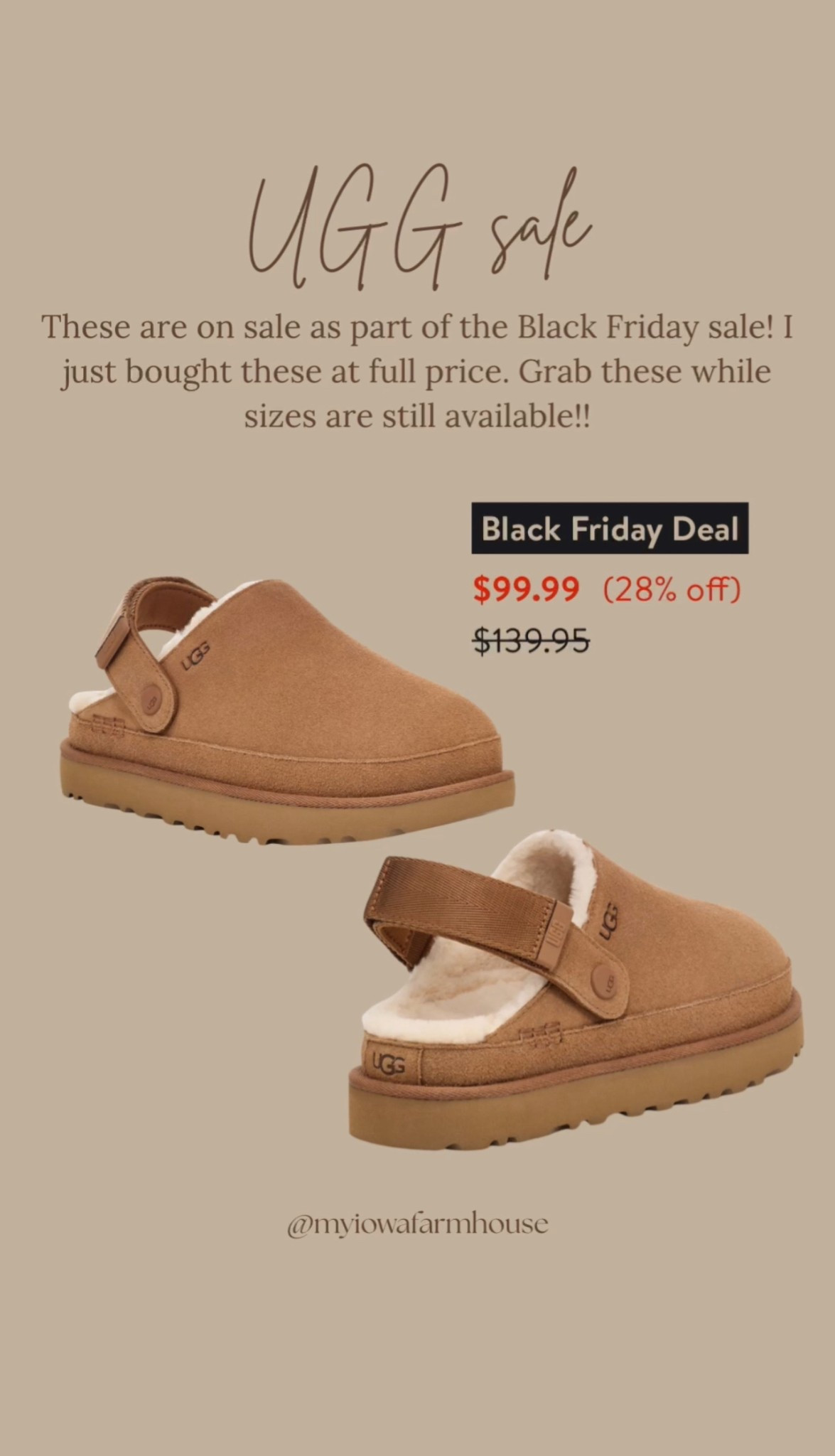 I love these UGGs! They are part of the Black Friday sale! These would make the perfect gift. There are tons of sizes still available!

#LTKSaleAlert #LTKGiftGuide #LTKFindsUnder100