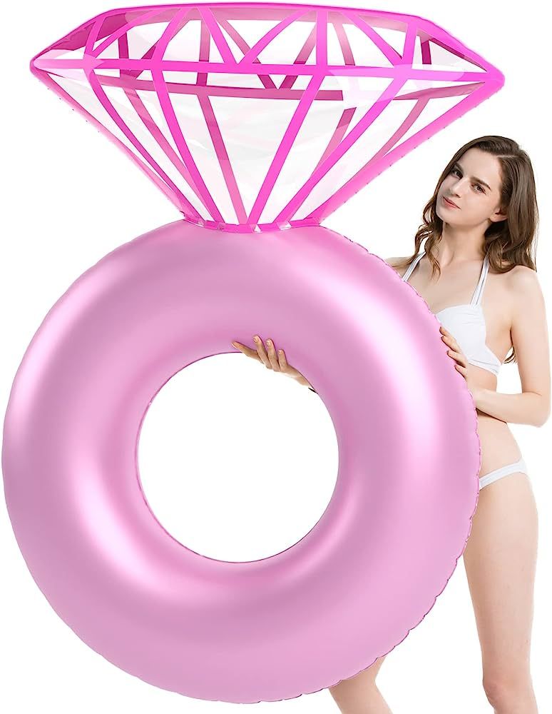 Jasonwell Inflatable Diamond Ring Pool Float - Engagement Ring Bachelorette Party Float Stagette ... | Amazon (US)