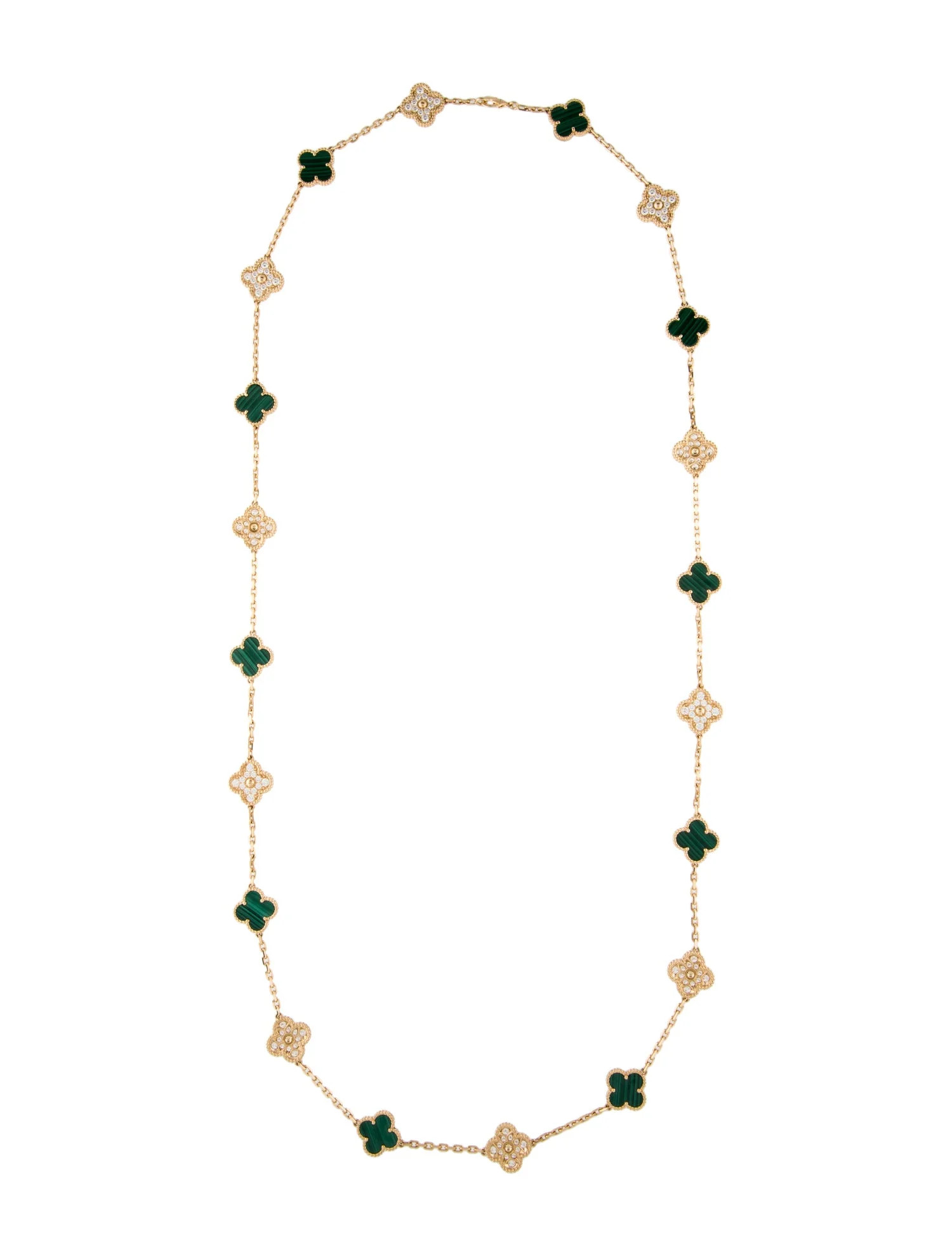 Vintage Alhambra Long Necklace, 20 Motifs | The RealReal