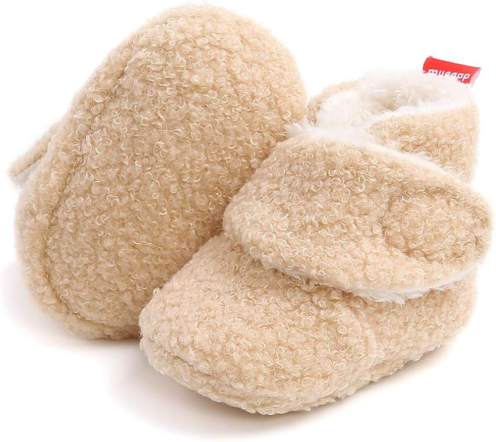 SUMMOS Baby Boys Girls Booties Infant Unisex Baby Boys Girls Winter Warm Fleece Socks Toddler Sof... | Amazon (US)
