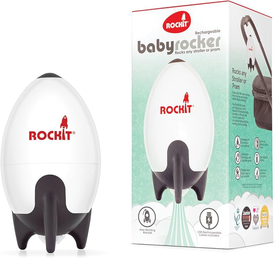Rockit Rocker Rechargeable - Rock-It Portable Baby Sleep Aid Gently Rocks Any Stroller or Buggy, ... | Amazon (US)