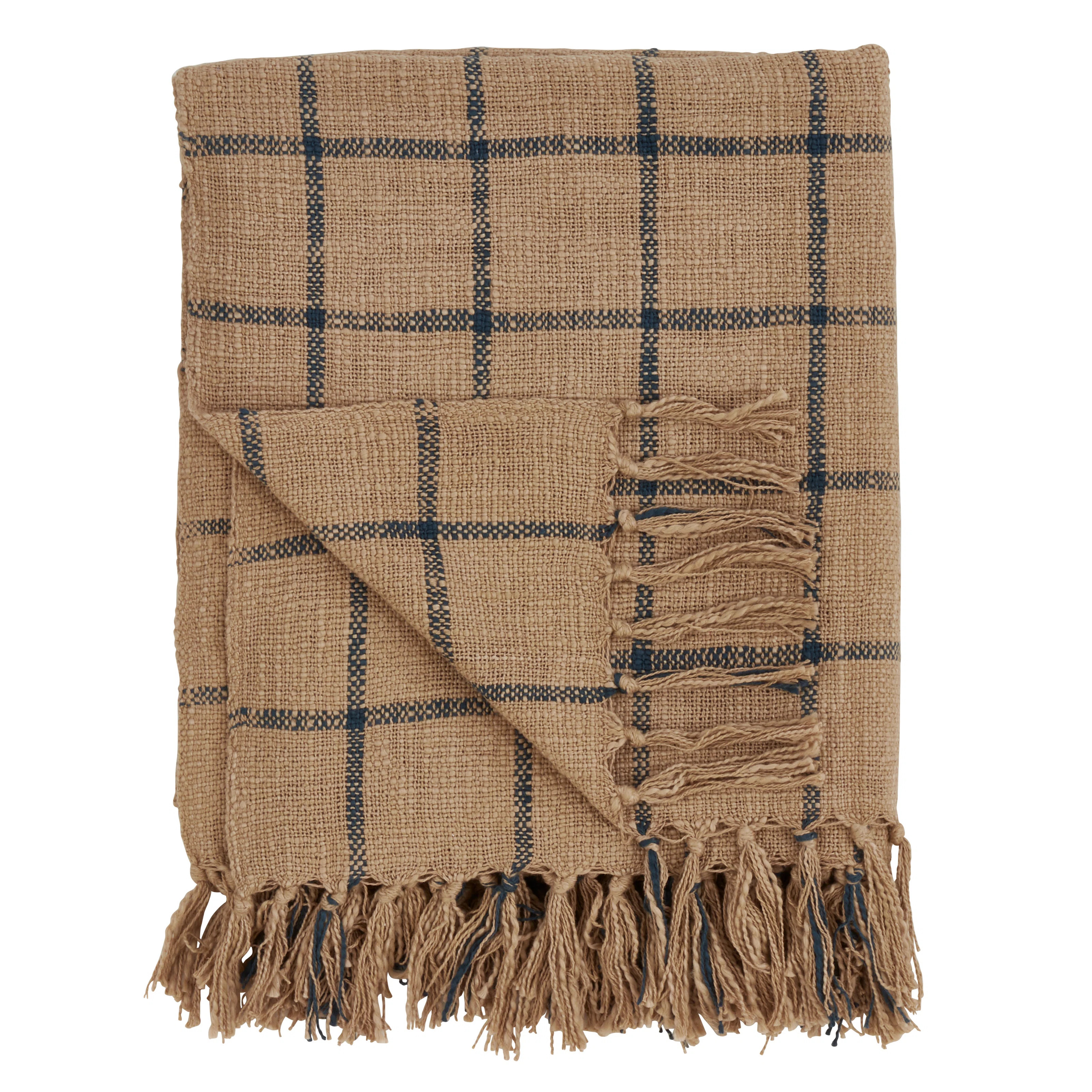 Saro Sevan Checkered Cotton Throw & Reviews | Wayfair | Wayfair North America
