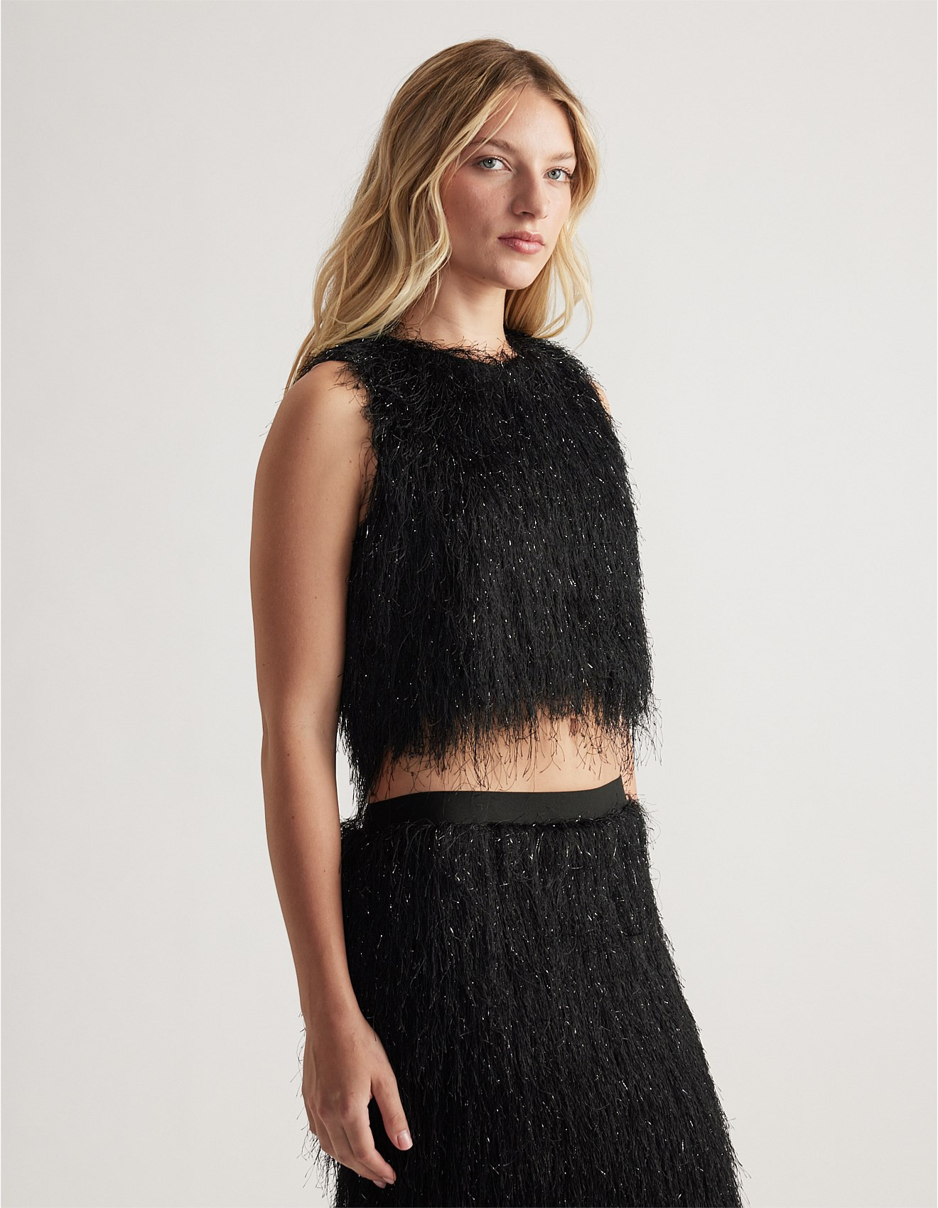 RUE FRINGED SHELL TOP | David Jones (Australia & New Zealand)