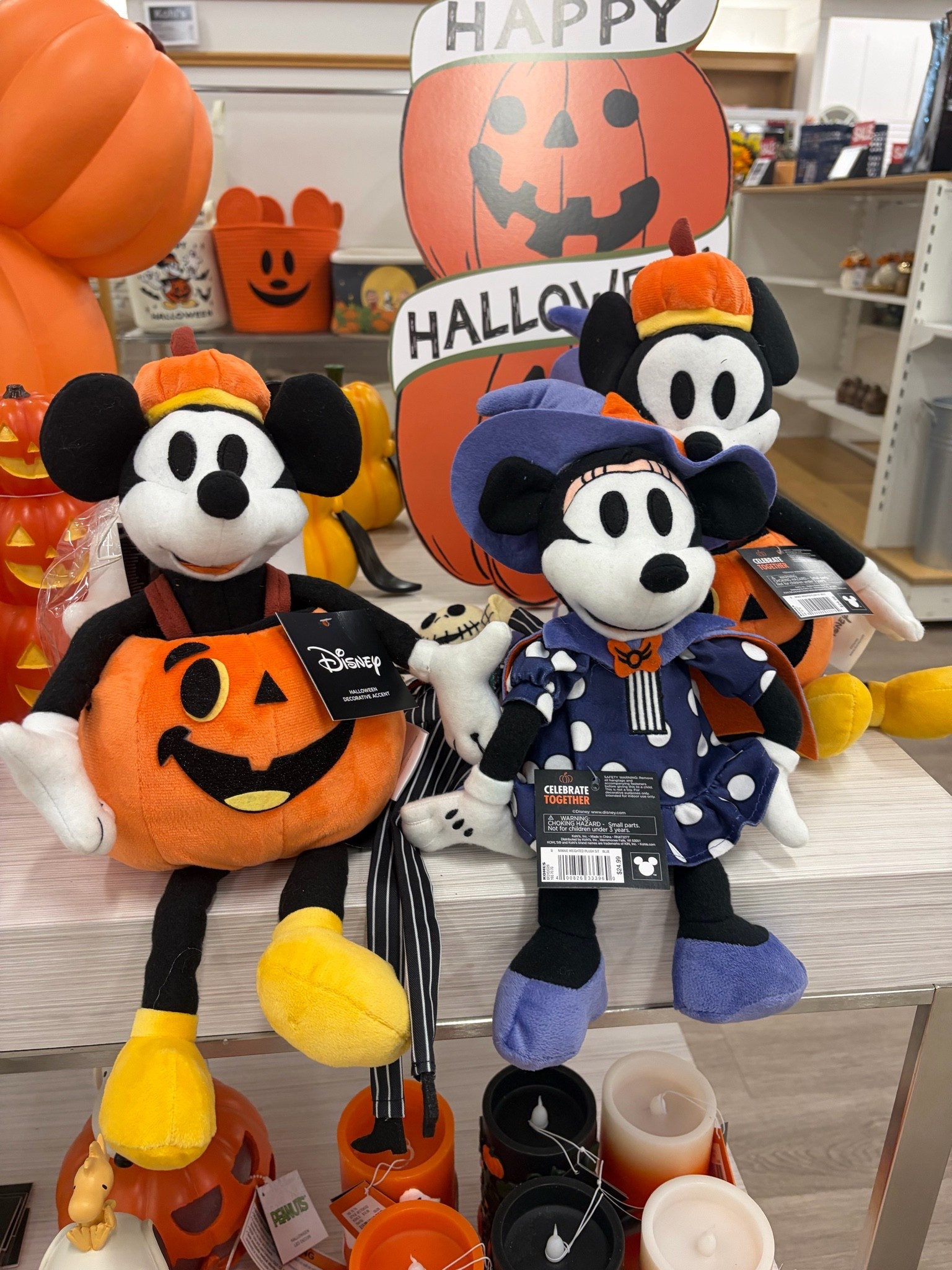 The cutest Mickey and Minnie Halloween weighted plushes from Kohls! 🎃

#LTKSeasonal #LTKHome