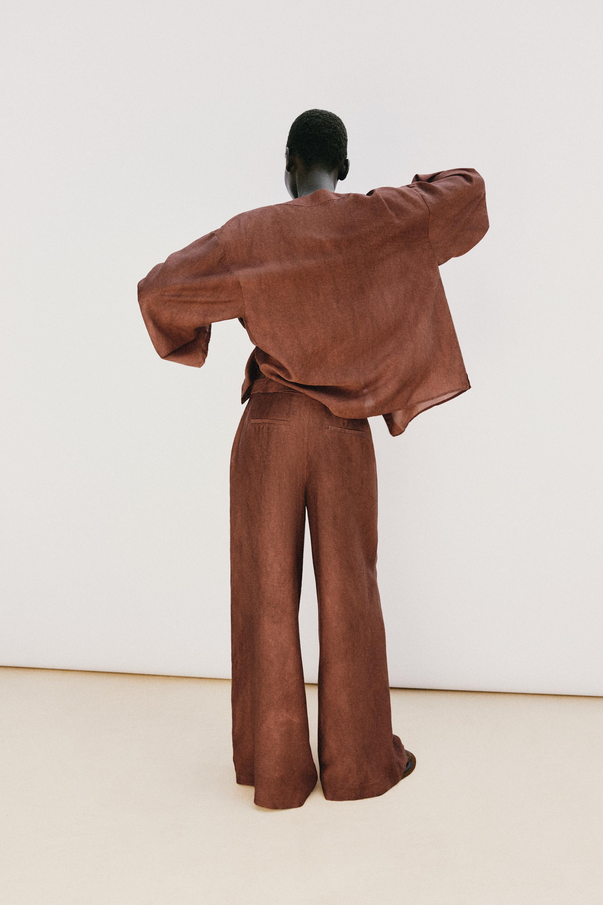 FLOWY WIDE LEG PANTS | Zara US