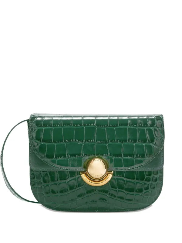 Furla Sfera crocodile-effect Cross Body Bag | Green | FARFETCH | Farfetch Global