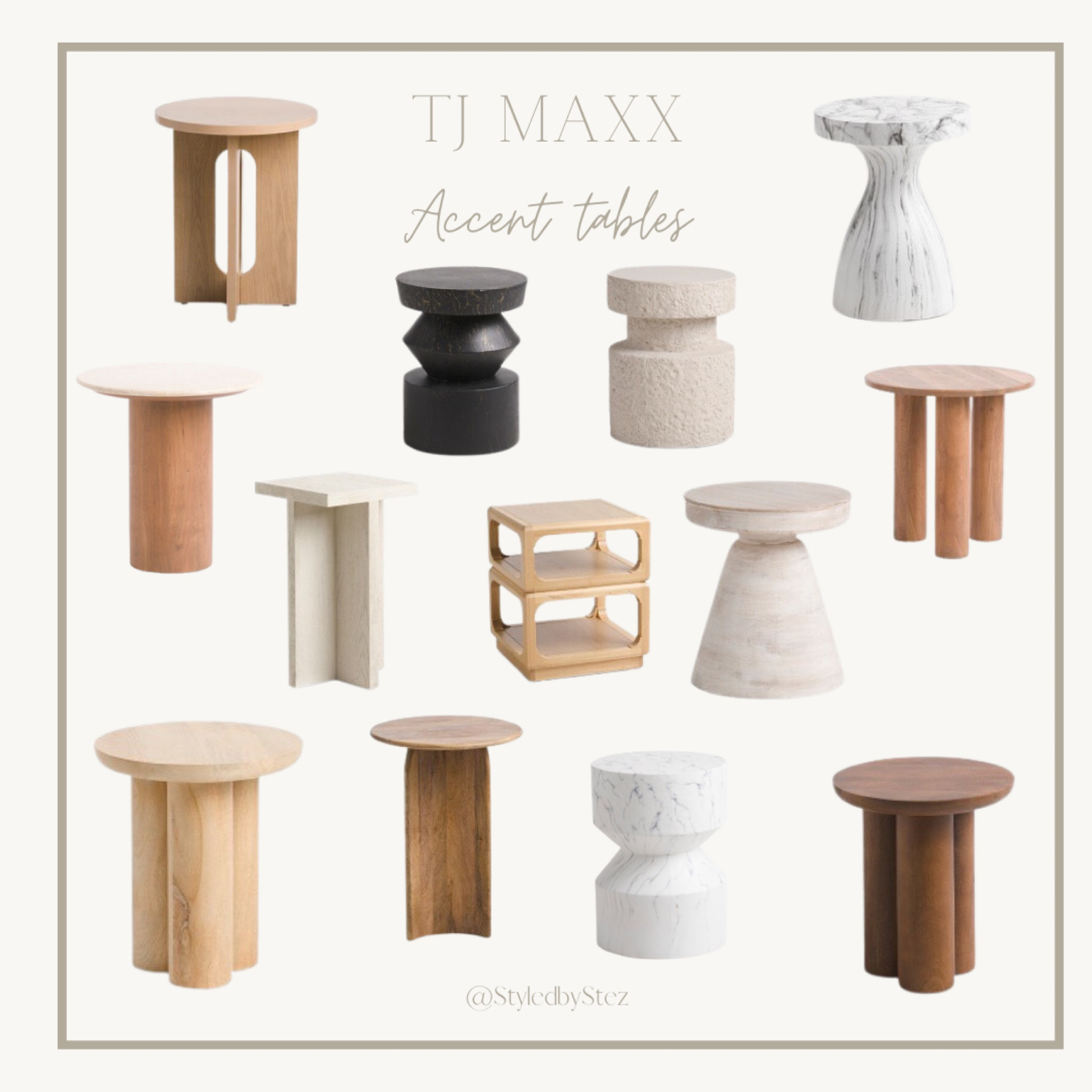 Side tables, accent tables, wooden table, marble side table, pedestal table 

#LTKstyletip #LTKhome #LTKfindsunder100