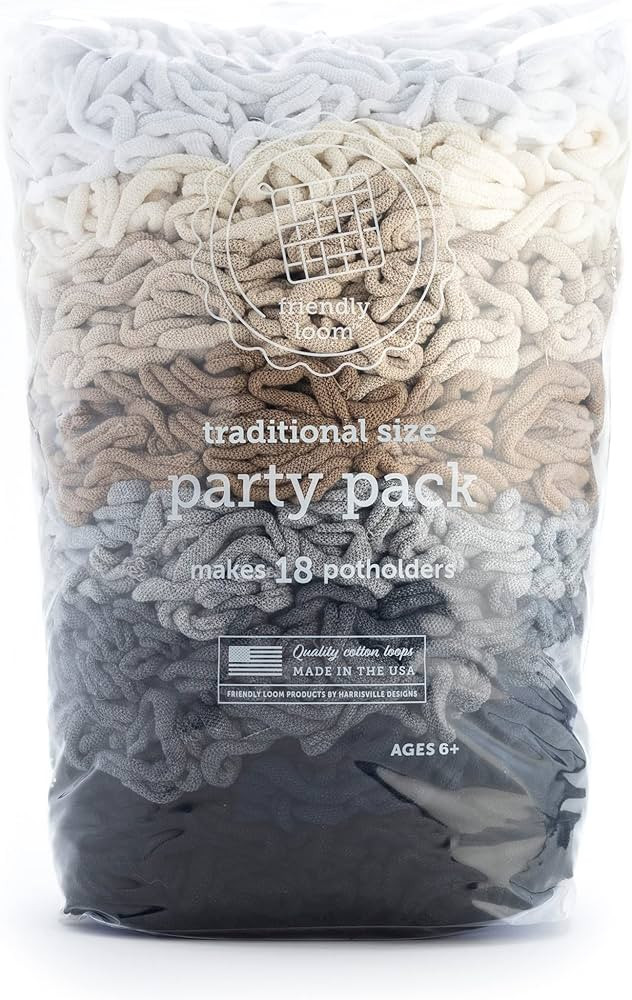 friendly loom Quality Cotton Weaving Loops in Neutral Colors – 7” Traditional Size | Weave 18... | Amazon (US)