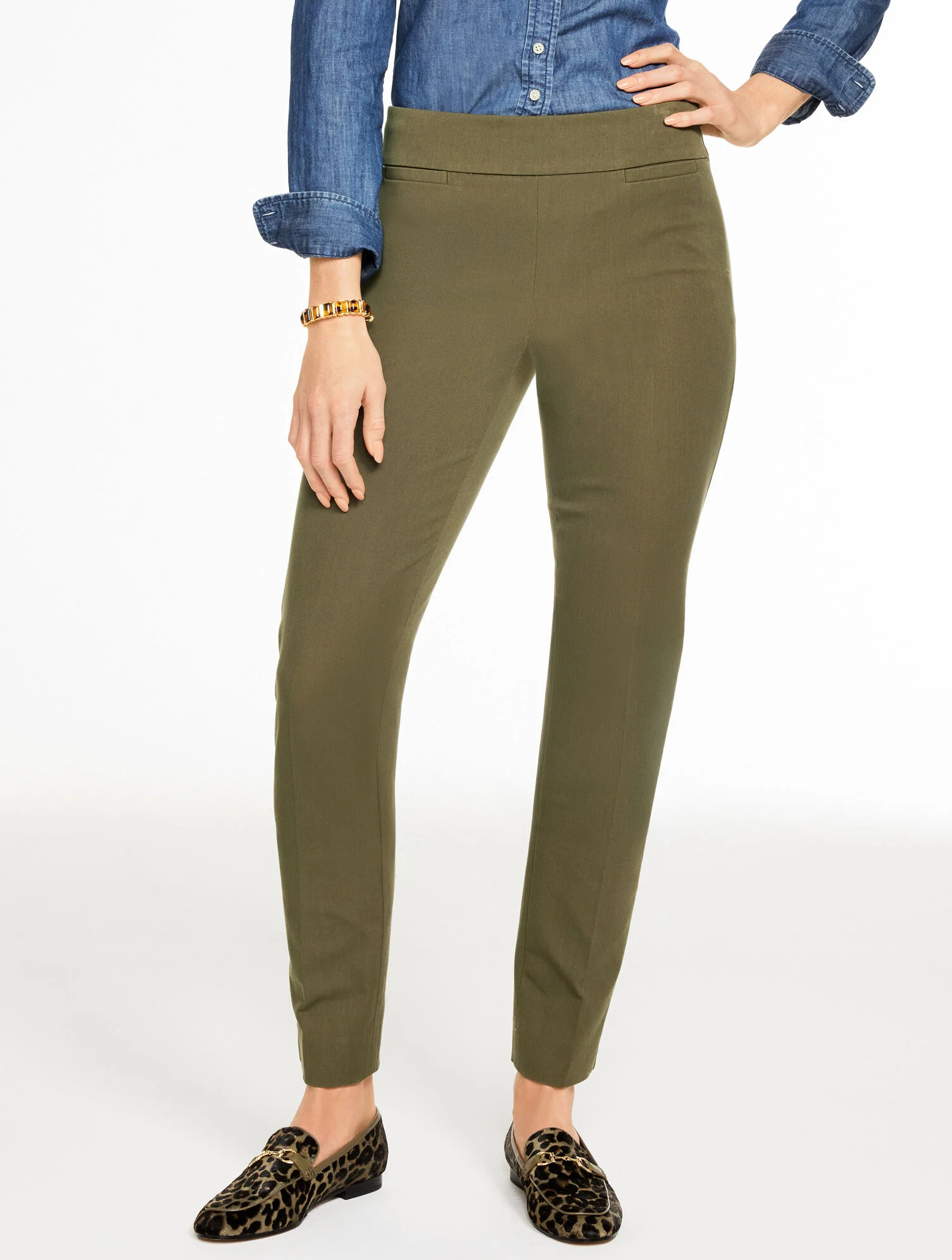 Talbots Chatham Cotton Bi-Stretch Slim Ankle Pants | Talbots