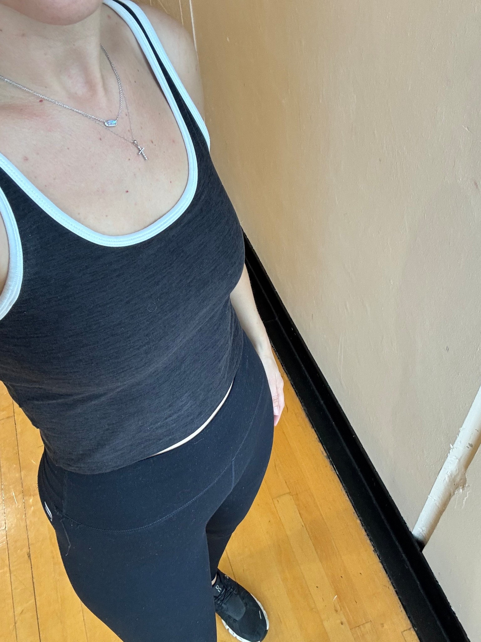 Workout fit for the day! All black, @Fabletics for the win! 

#LTKootd #LTKfitnessgoals #LTKActive