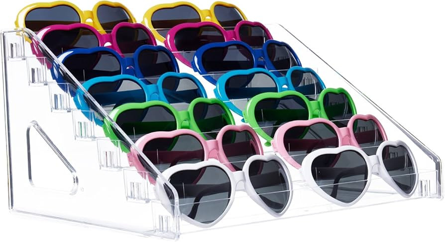 AUTOARK Acrylic 7 Layer Sunglasses Organizer,Nail Polish Organizer,Glasses Display,Eyeglasses Sto... | Amazon (US)