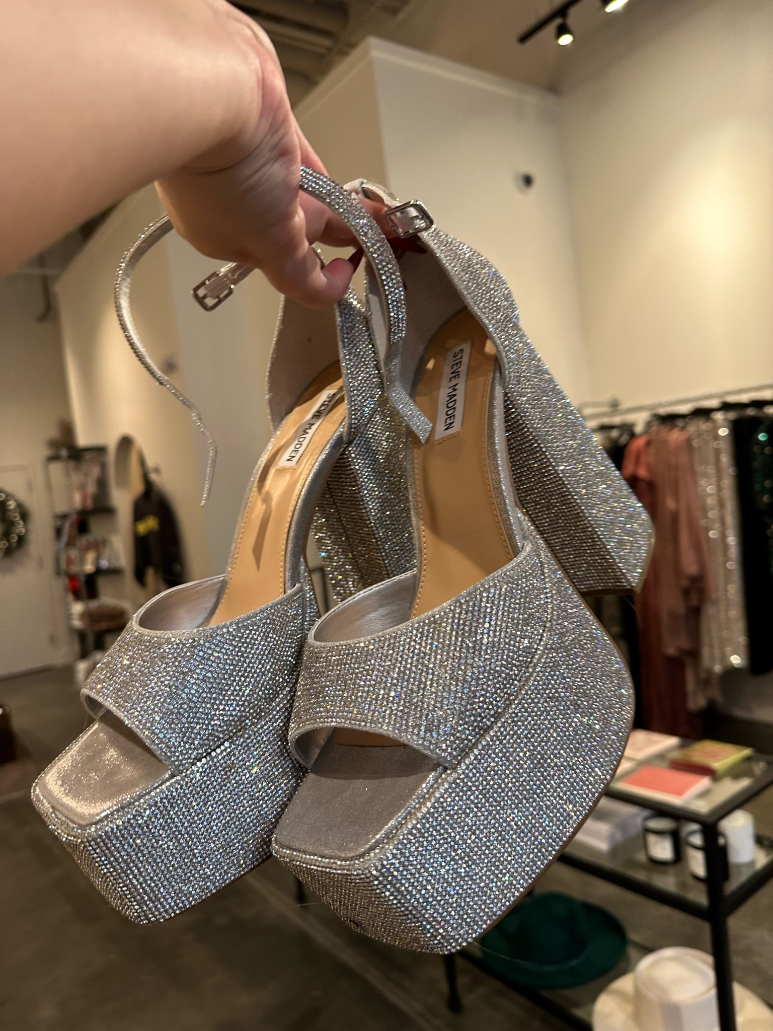 Holiday and new years platform rhinestone heels!! Fit my wide feet perfectly! 

#LTKshoecrush #LTKSeasonal #LTKHoliday