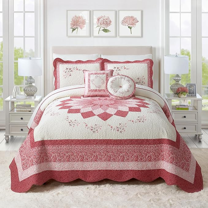 MODERN HEIRLOOM Caroline Embroidered Bedspread, Queen | Amazon (US)