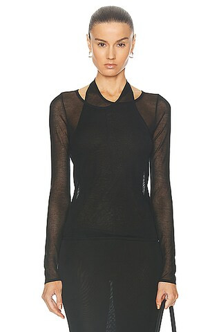 Semi Sheer Loop Top | FWRD 