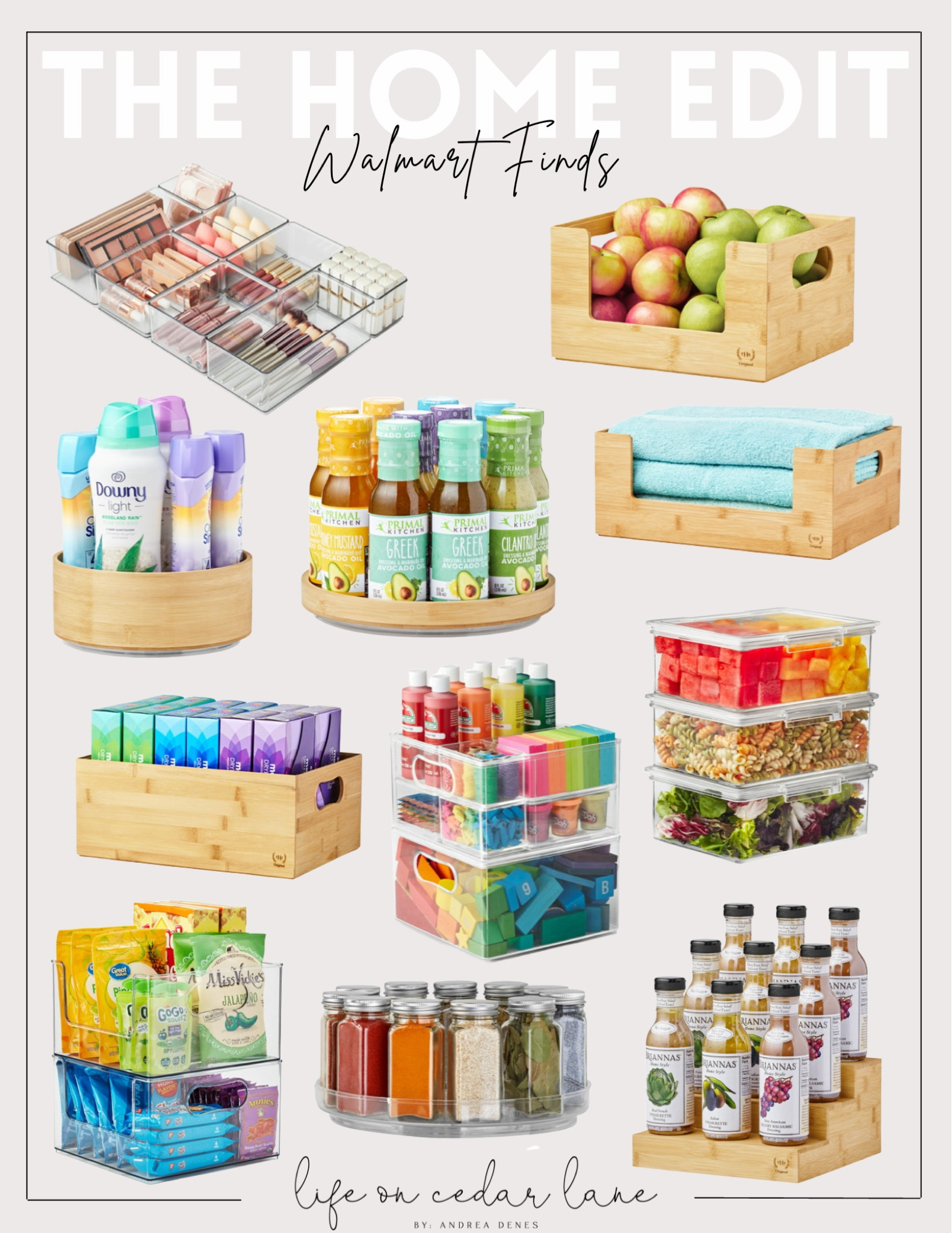 The Home Edit @ Walmart! Organize your home for the new year with these pretty & affordable storage solutions! 

#organize #storage #foodstorage #thehomeedit #walmarthome

#LTKhome #LTKunder50