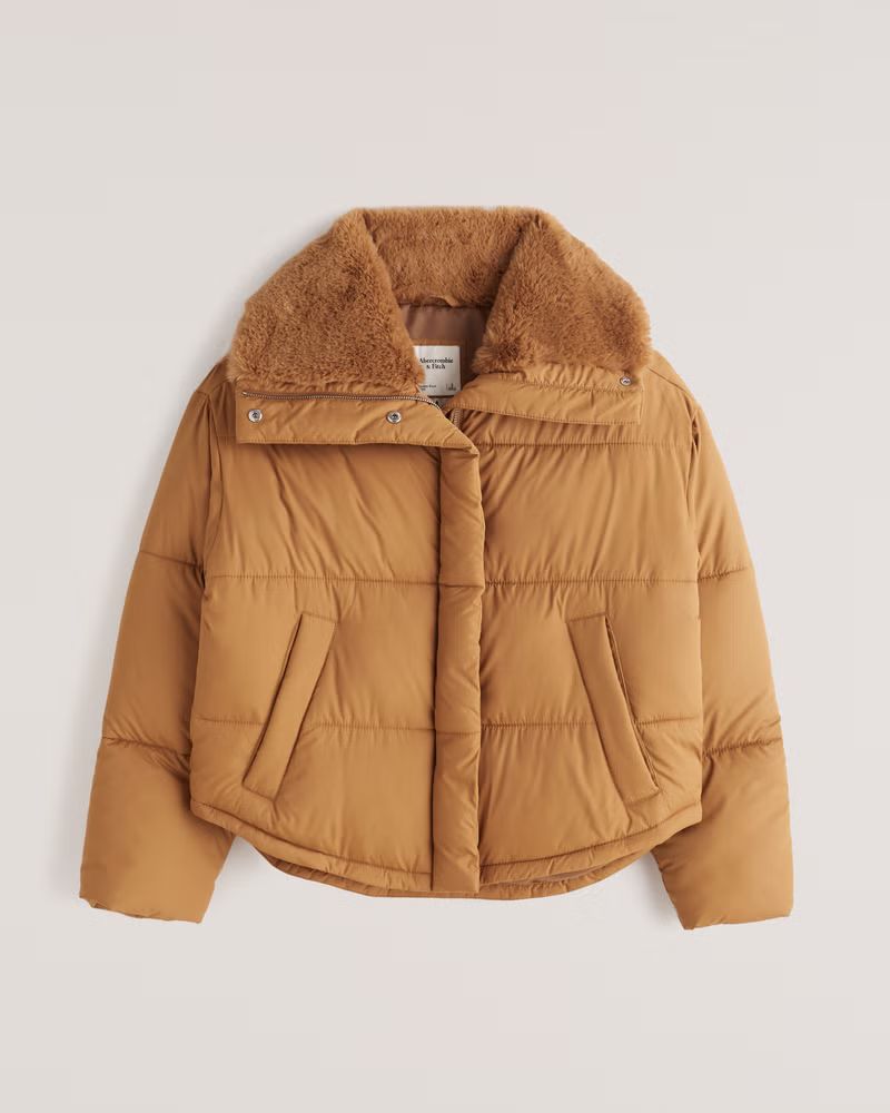 Women's A&F Elevated Mini Puffer | Women's New Arrivals | Abercrombie.com | Abercrombie & Fitch (US)