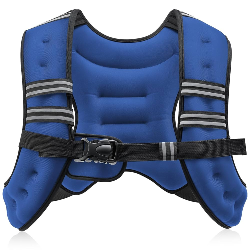 ZELUS Weighted Vest, 6lb/8lb/12lb/16lb/20lb/25lb/30lb Weight Vest with Reflective Stripe for Work... | Amazon (US)