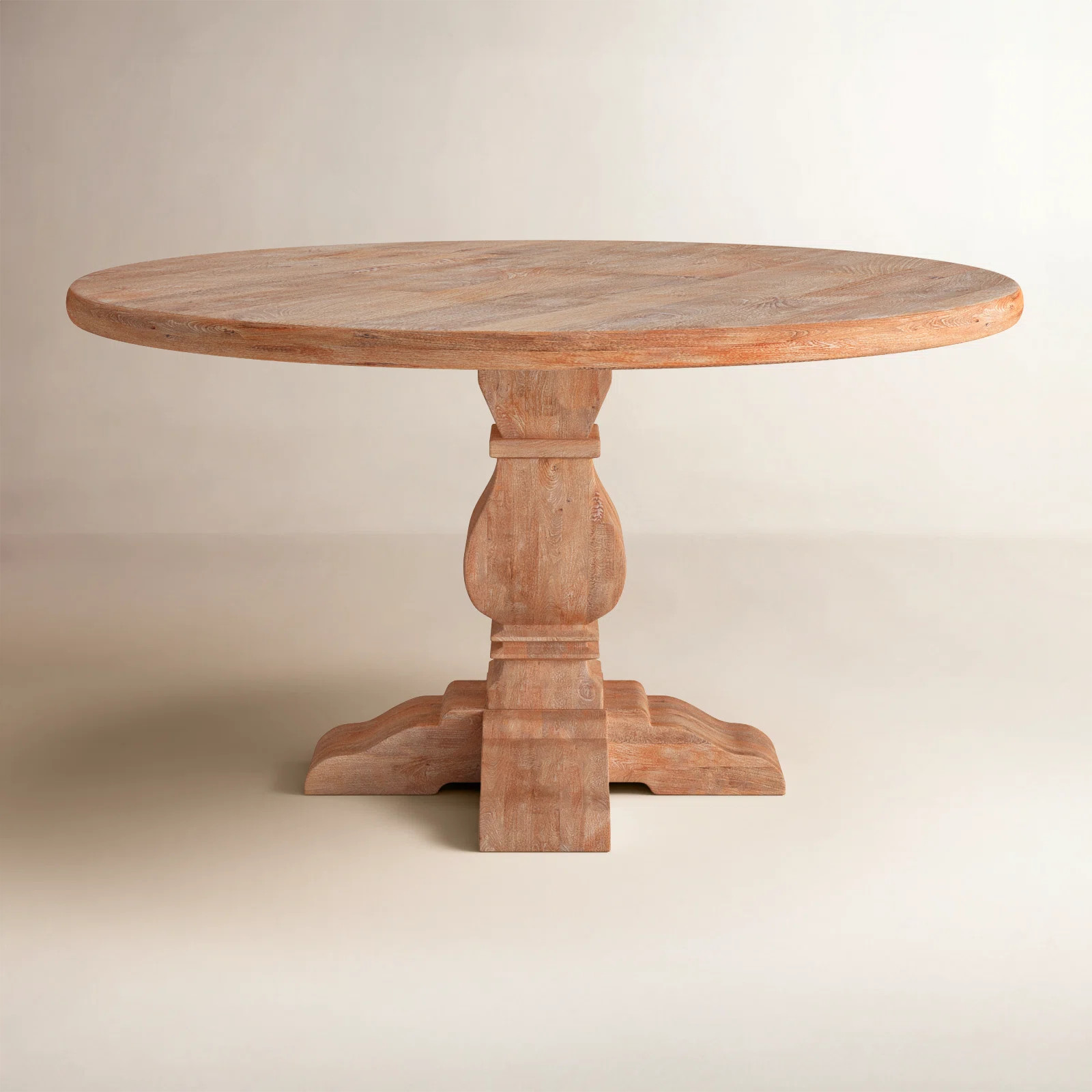 Birch Lane™ Lyons Mango Solid Wood Pedestal Dining Table & Reviews | Birch Lane | Birch Lane
