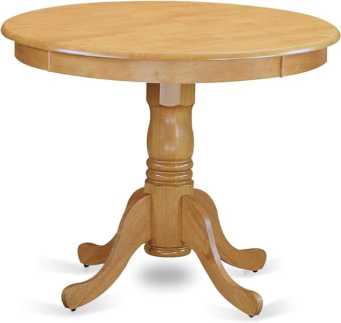 Antique Table 36" Round with Oak Finish | Amazon (US)