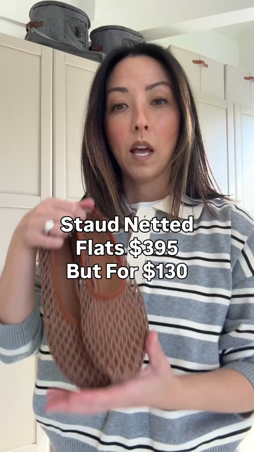 Been wearing my Staud netted flats for 2 years. Marc Fisher just came out with an exact lookalike for $130. I said true to size, but they do run a half size big  


#LTKPetite #LTKSeasonal