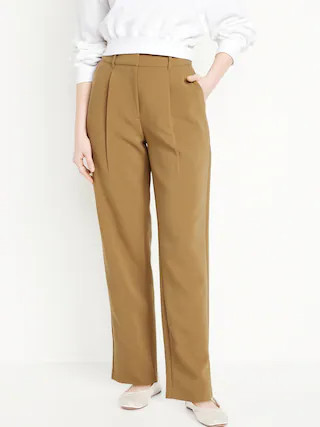 Extra High-Waisted Taylor Trouser Straight Pants | Old Navy (CA)