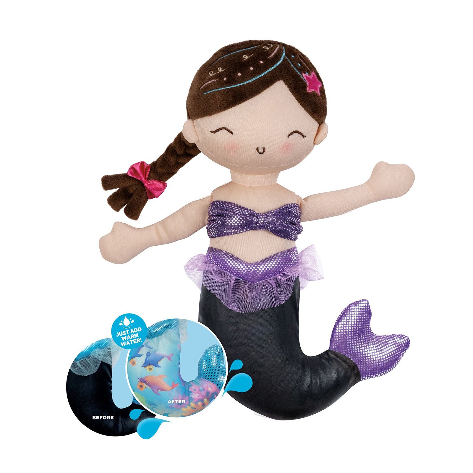 Adora Mermaid Magic Doll Coral 10 Inch Soft Doll - Walmart.com | Walmart (US)