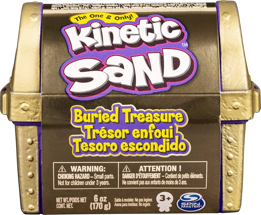 Kinetic Sand, Buried Treasure Playset with 6oz of Kinetic Sand and Surprise Hidden Tool (Style Ma... | Amazon (US)