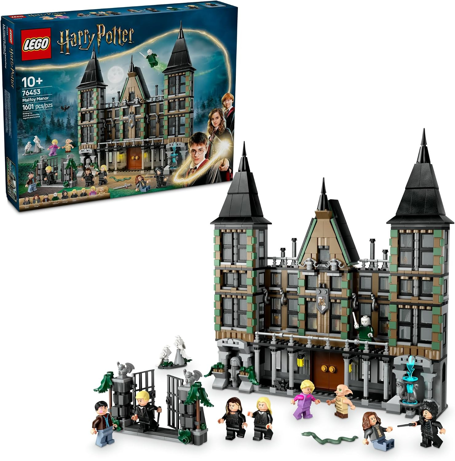 LEGO Harry Potter Malfoy Manor Building Set - Harry Potter Toy for Boys & Girls, Ages 10+ - Collectible Kids Toy for Fans - Includes 9 Minifigures - 76453 | Amazon (US)