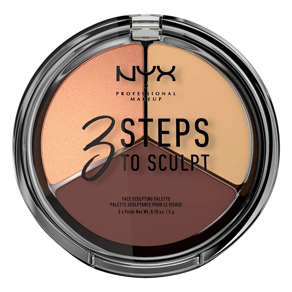 NYX Professional Makeup 3 Steps to Sculpt Face Sculpting Palette, Fair | Walmart (US)