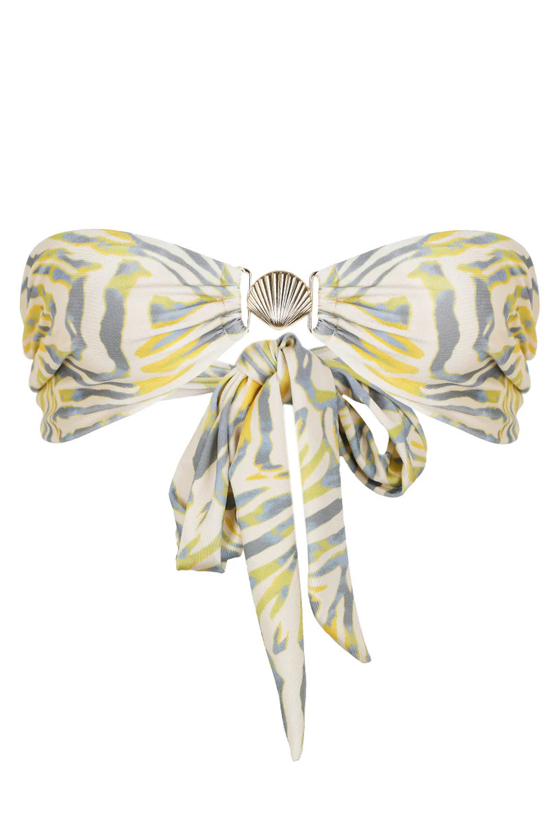 Brazil Bikini Top Sivella Print | Sand Dollar Dubai