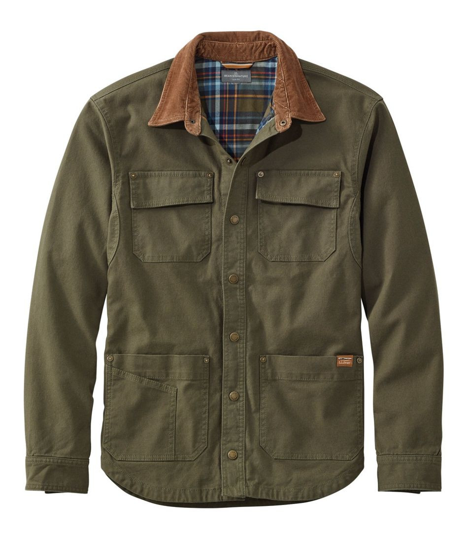 Men's Signature Lined Canvas Shirt Jac | L.L. Bean