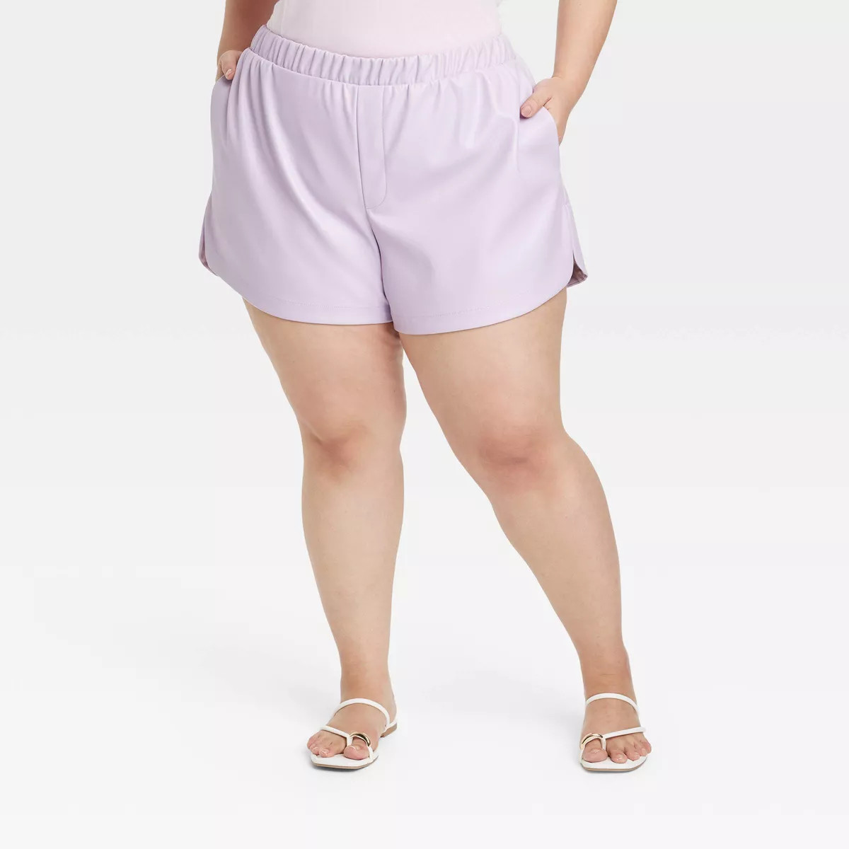 Women's High-Rise Faux Leather Shorts - A New Day™ | Target