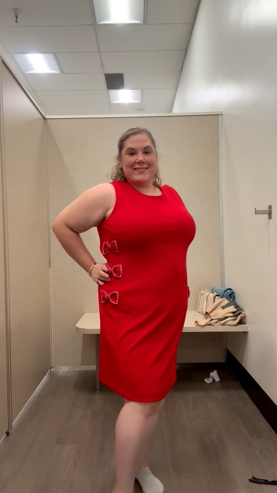 I found this dress @macys today. I love the bows on the sides. It is stretchy and not tight on. Such a good option for holiday parties coming up.

#LTKSeasonal #LTKPlusSize #LTKPetite