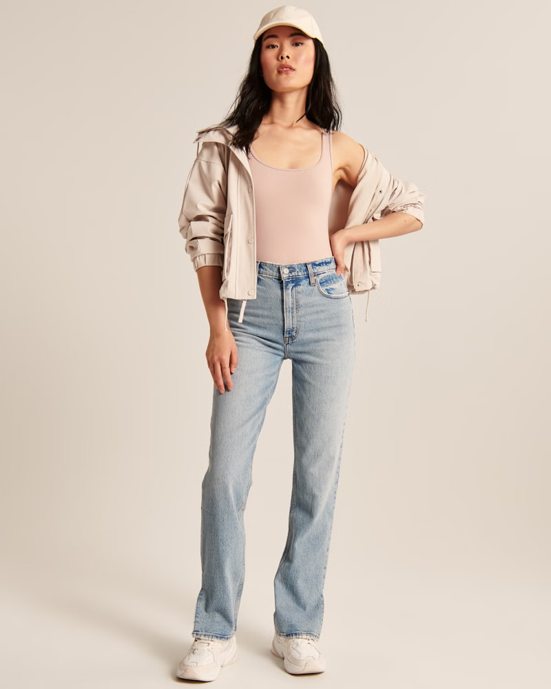 Seamless Fabric Tank Bodysuit | Abercrombie & Fitch (US)