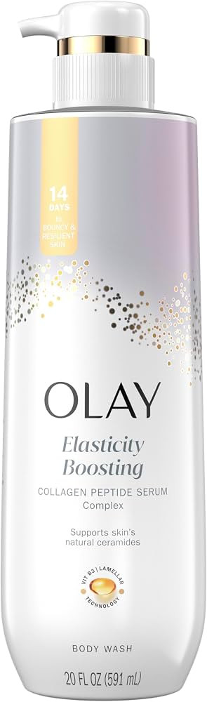 Olay Body Wash for Women, Elasticity Boosting, Collagen Peptide Serum Complex, Renews Moisture, F... | Amazon (US)