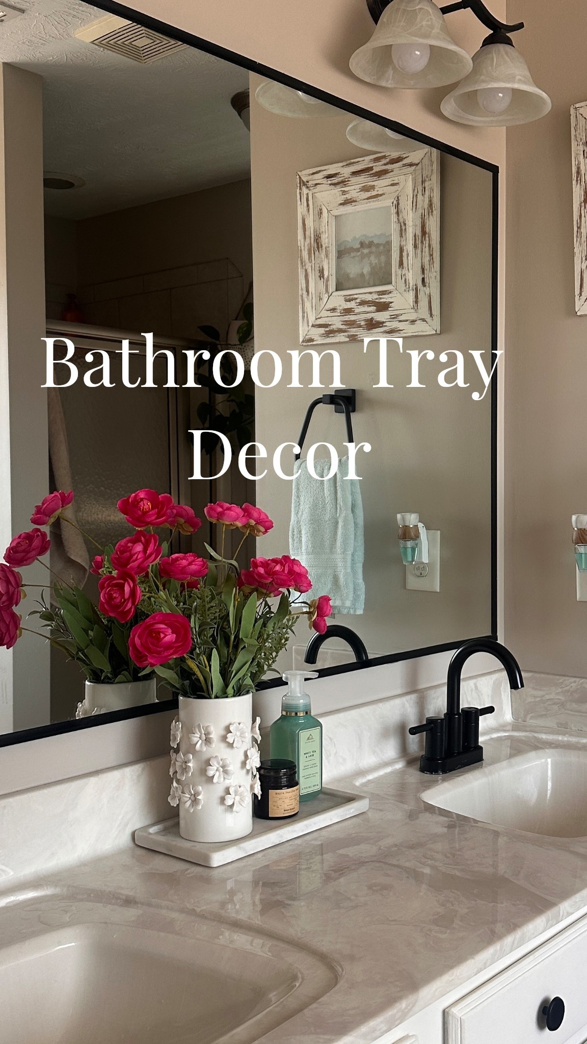 7" White Ceramic Flowers Vase by Ashland. 22" Ranunculus Deluxe Bush by Ashland®White Marble Vanity Tray

#LTKHome #LTKSeasonal #LTKFindsUnder50