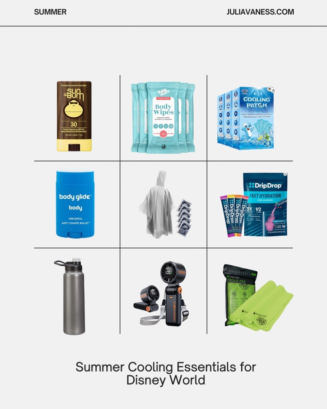 Summer essentials for Disney World!! #disneyparks #disneyworld #summeressentials #sunprotection #sunsafety