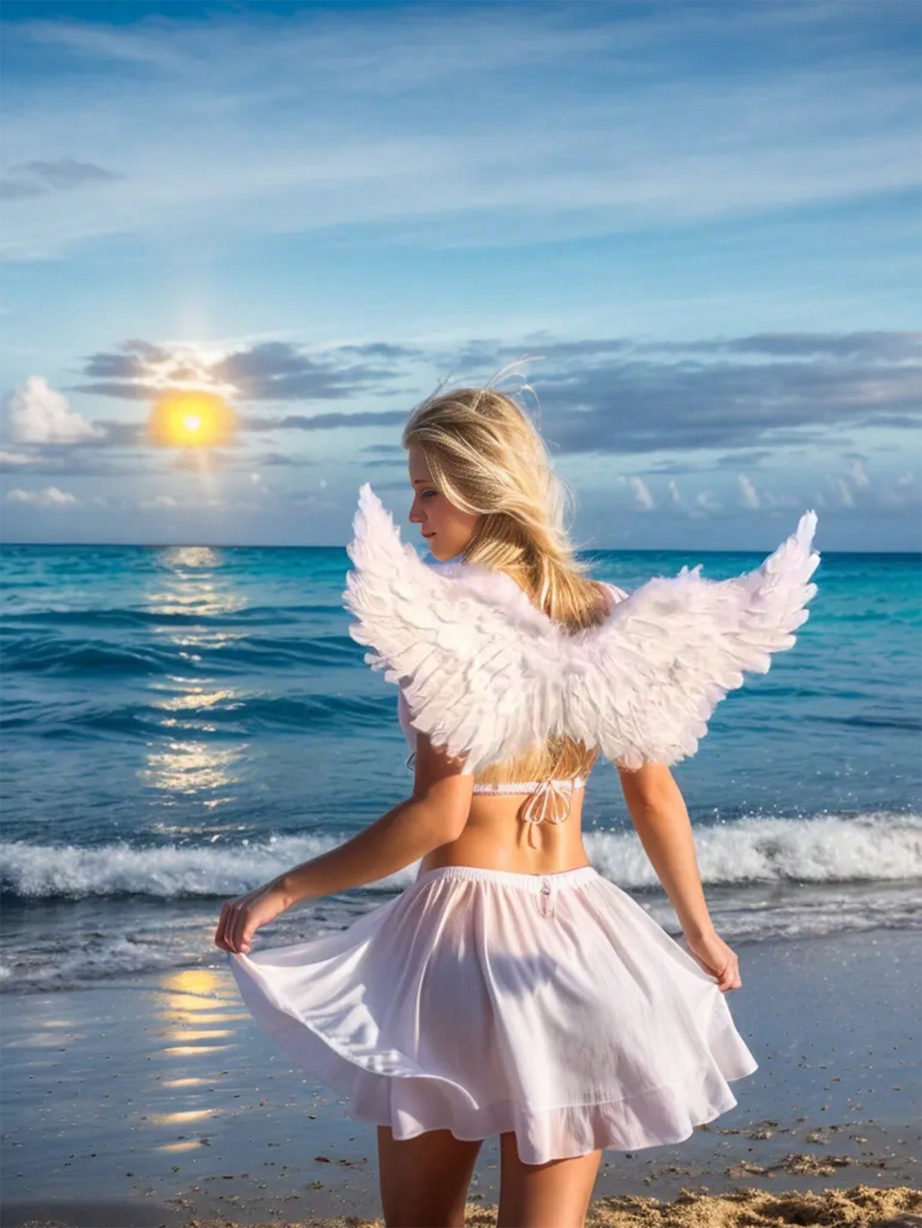 1pc Angel Feather Wings, Suitable For Drama, Cosplay, Party | SHEIN