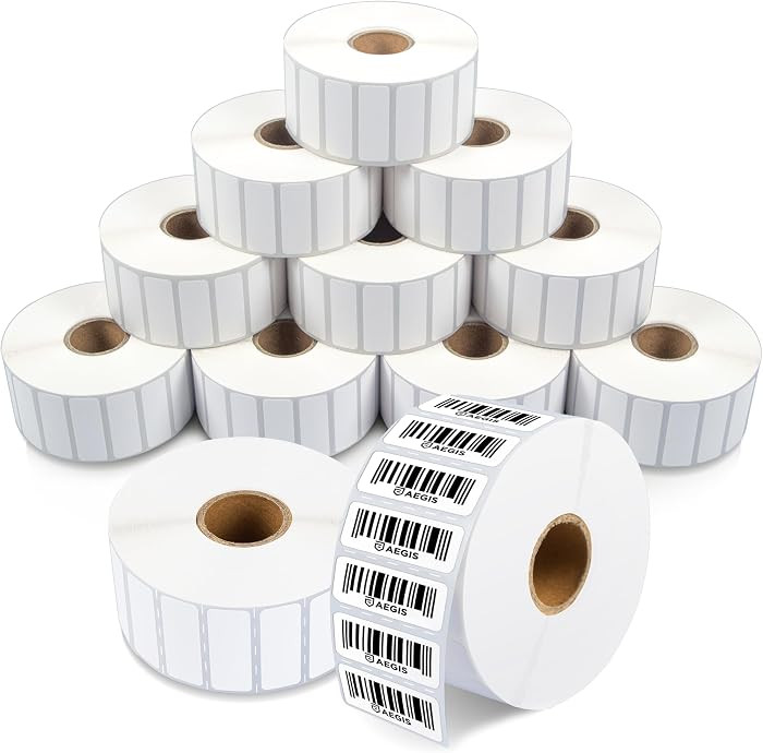 Aegis Adhesives - 1.75" X 0.875" Direct Thermal Labels (18000 Count, 12 Rolls) - Barcode Stickers... | Amazon (US)