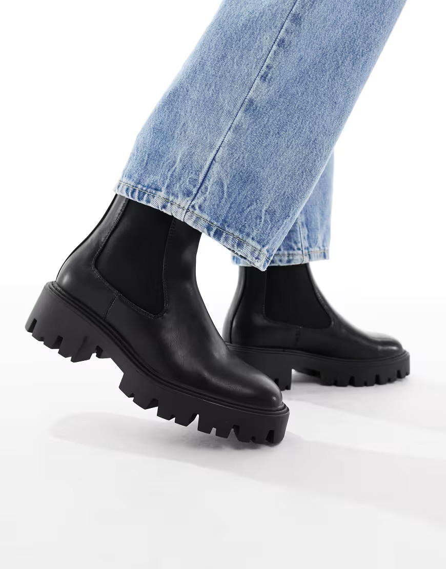 ONLY chunky chelsea boots in black | ASOS (Global)