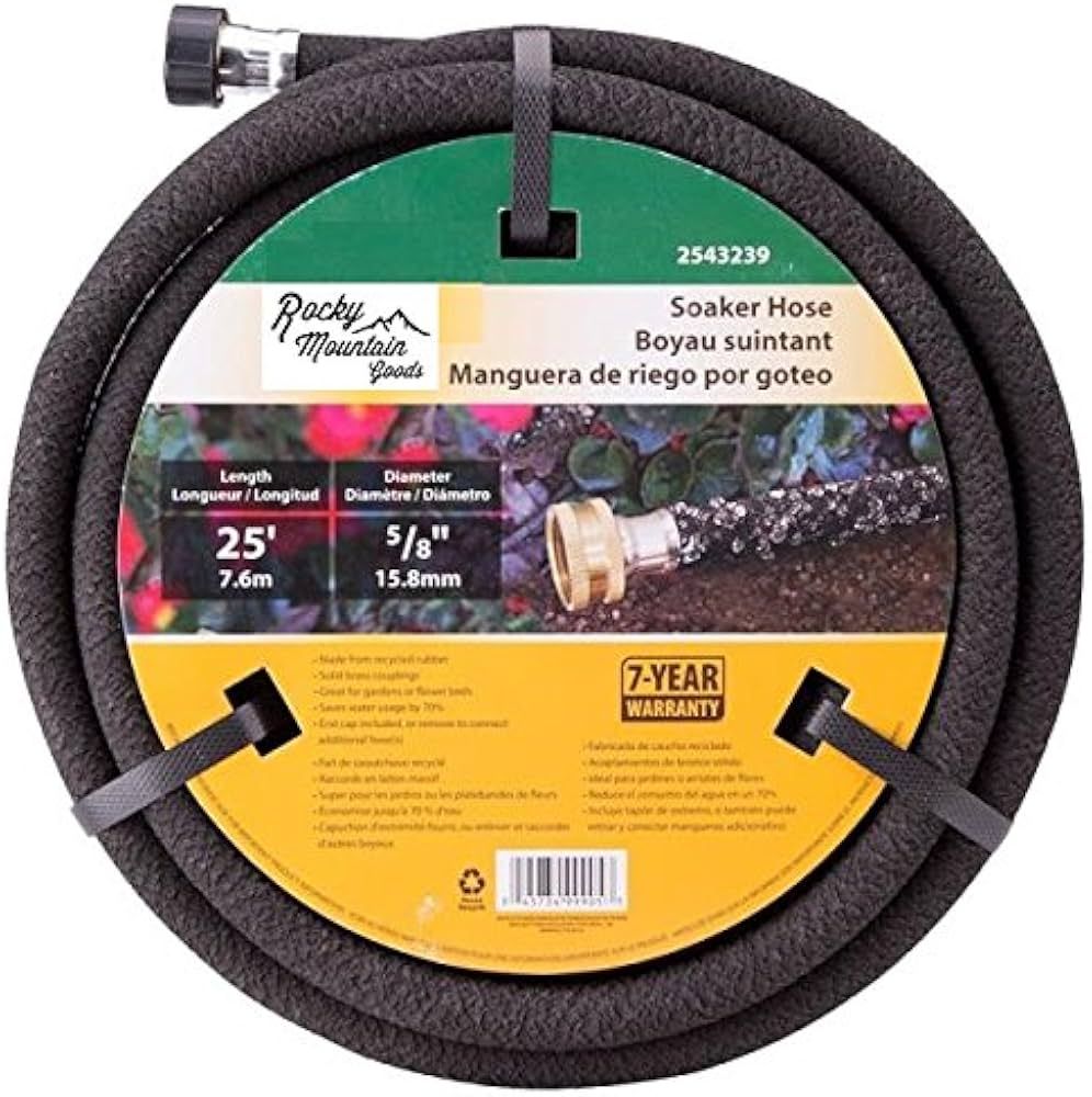 Rocky Mountain Goods Soaker Hose - Heavy Duty Rubber - Saves 70% Water - End Cap Included for Add... | Amazon (US)